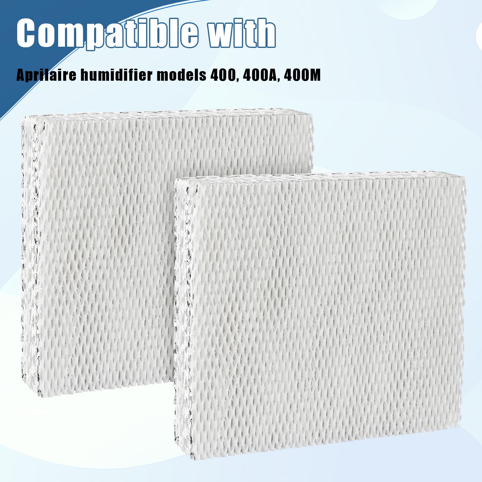 Alocs 45 Water Panel Humidifier Filter Replacement for Aprilaire 400, 400A, 400M Whole House Humidifiers, Furnace Humidifier Filter (2 Pack)