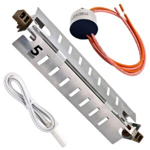 jacs wr51x10055 refrigerator defrost heater kit with wr50x10068 thermostat and wr55x10025 sensor - compatible with ge hotpoint models