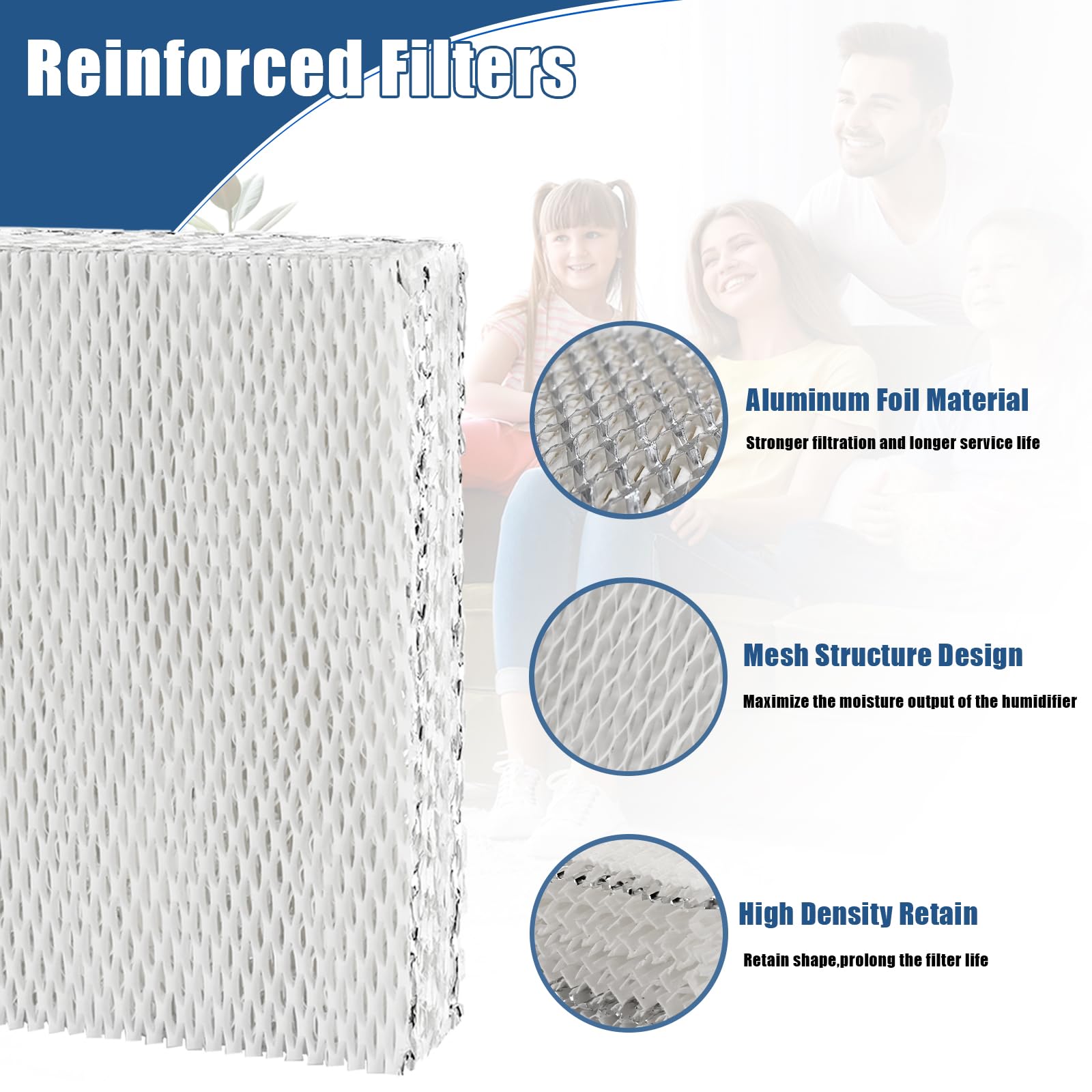 Alocs 45 Water Panel Humidifier Filter Replacement for Aprilaire 400, 400A, 400M Whole House Humidifiers, Furnace Humidifier Filter (2 Pack)