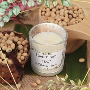 Threlaco 6 Pcs Bridesmaid Proposal Gifts I Can't Say I Do Without You Candles Bridesmaid Gifts Natural Soy Wax Candles with Boxes for Bridesmaid Best Friends Wedding Gifts (Eucalyptus Leaf)