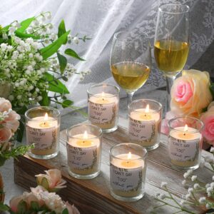 Threlaco 6 Pcs Bridesmaid Proposal Gifts I Can't Say I Do Without You Candles Bridesmaid Gifts Natural Soy Wax Candles with Boxes for Bridesmaid Best Friends Wedding Gifts (Eucalyptus Leaf)