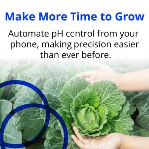 Bluelab pH Controller Wi-Fi 24/7 Reservoir Monitoring for pH with Automated Nutrient Dosing, Edenic Integration, Replaceable Probes Safety Features Optimal for Hydroponics & Indoor Plants