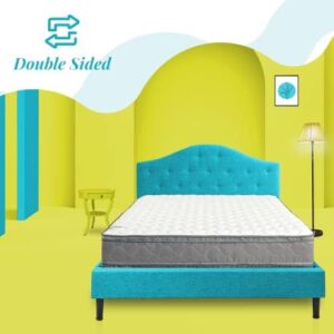 Nutan 11" Firm Foam Encased Foam Mattress with Double Sided Eurotop, Heavy-Duty Comfy Mattresses for Proper Relaxation, Promote Healthy Sleep and Prevent Body Aches, King