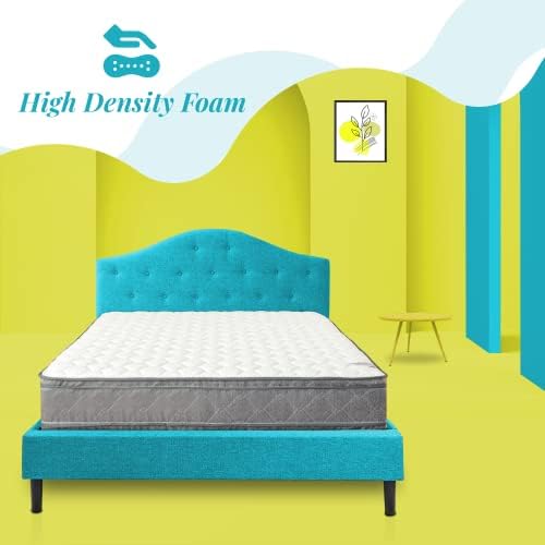 Nutan 11" Firm Foam Encased Foam Mattress with Double Sided Eurotop, Heavy-Duty Comfy Mattresses for Proper Relaxation, Promote Healthy Sleep and Prevent Body Aches, King