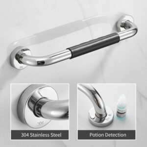 fangzi Bathroom Grab Bar Toilet Shower Bathtub Handi Support Balance Grab Bar Stainless Steel Rubber Safety Rail