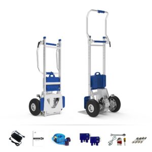 electric stair climber 1500w motor powered hand trolley 550lbs load capacity heavy duty stair climbing cart, motorized stair climbing hand truck with foldable handle and brake system - xsto zw7250gc