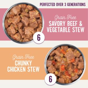 Health Extension Variety Pack - Chicken & Beef Stew Grain-Free Wet Dog Food, 12.5 oz - High-Protein Recipe, Hydration Support, Ideal for All Breeds (Case of 12 Cans)