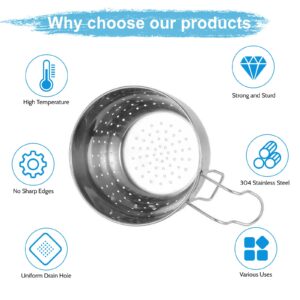 Stainless Steel Sink Food Catcher, Multifunctional Hanging Sink Strainer Colander Drain Basket for Filter Kitchen Waste and Wash Fruits or Vegetables