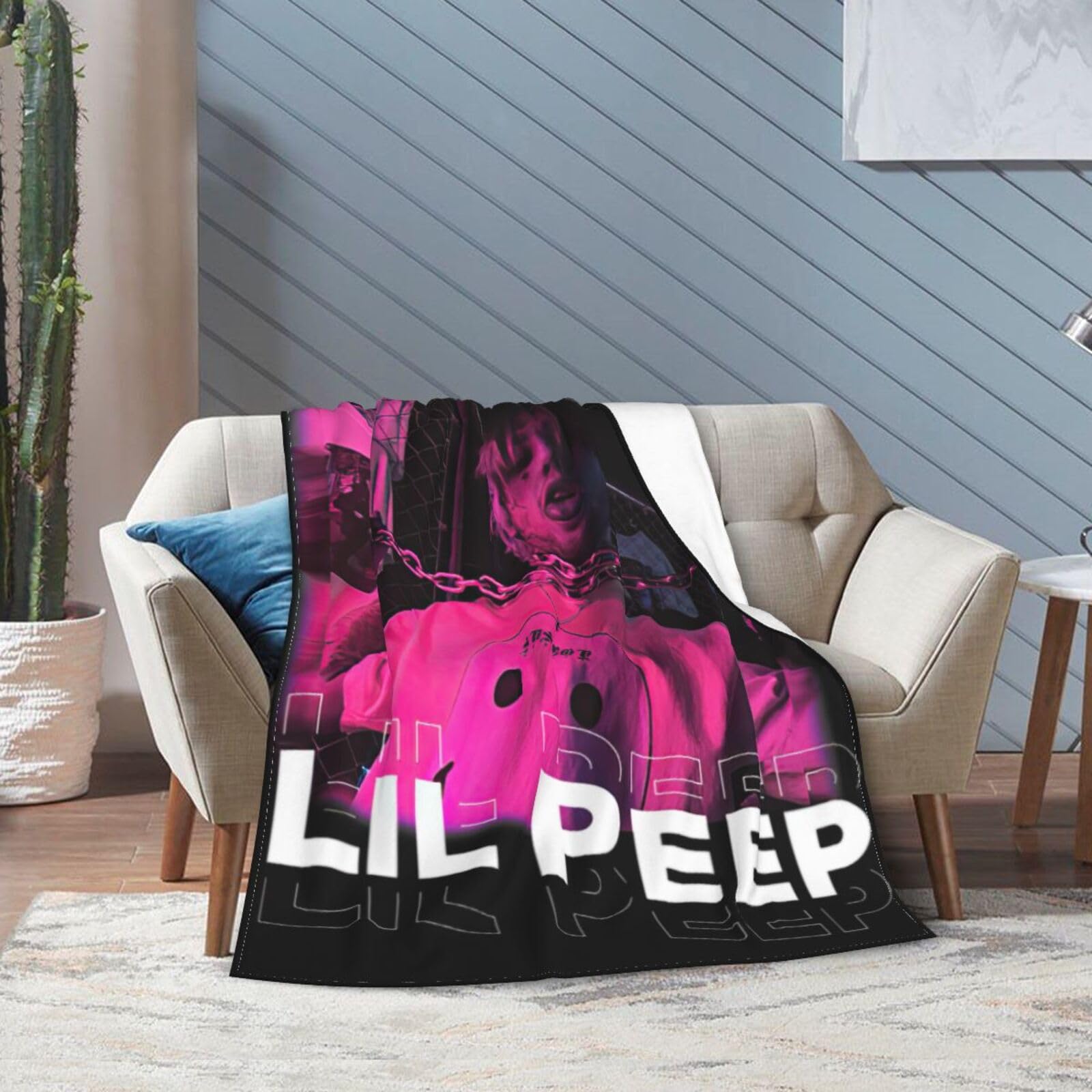 Lils Music Peeps Blanket Super Soft Flannel Throw Air Conditioner Lightweight Throw Blanket for Couch Kids Boys Adults 80"X60"