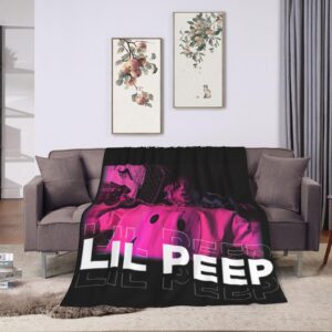 Lils Music Peeps Blanket Super Soft Flannel Throw Air Conditioner Lightweight Throw Blanket for Couch Kids Boys Adults 80"X60"