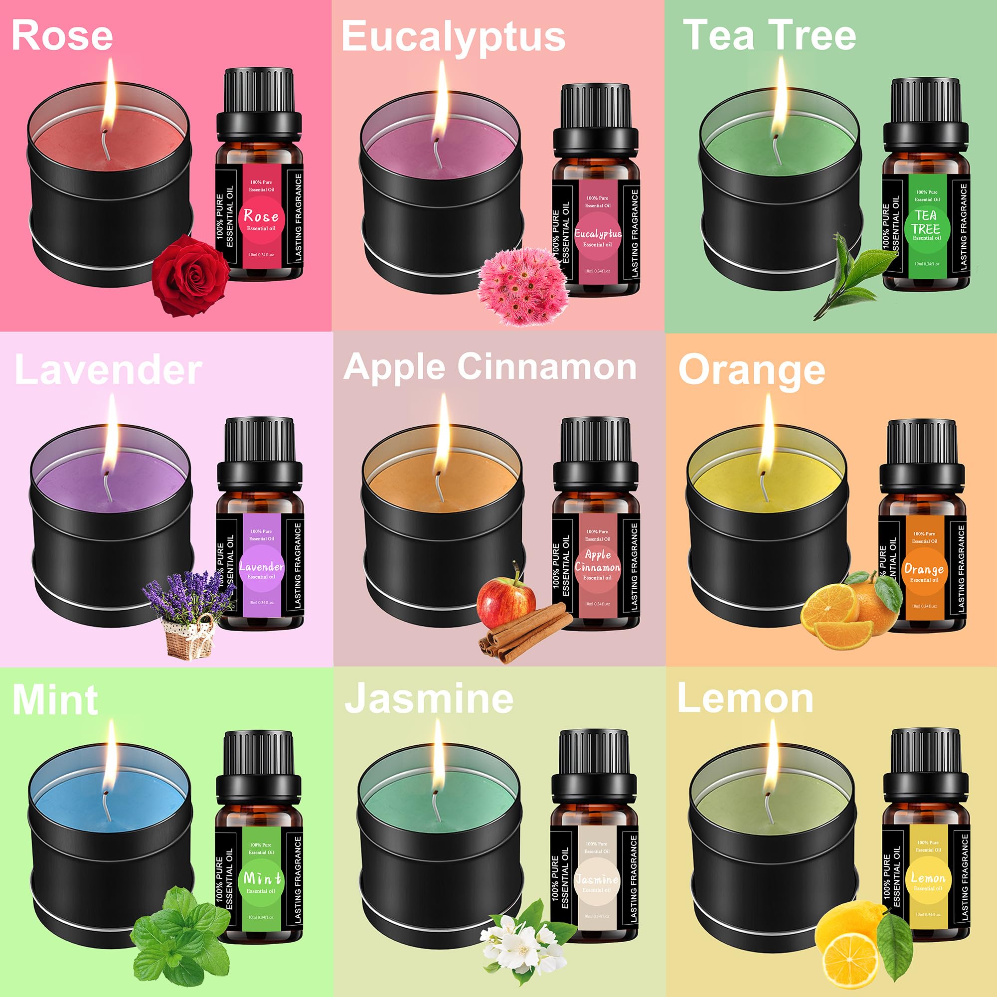 Complete Candle Making Kit With Wax Melter, Candle Making Supplies, Diy Arts&Crafts Kits Gift For Adults,Beginners,Including Soy Wax,Electric Stove,Wicks,Rich Scents,Rubber Pads,Wick Clips,Spoon, Etc.