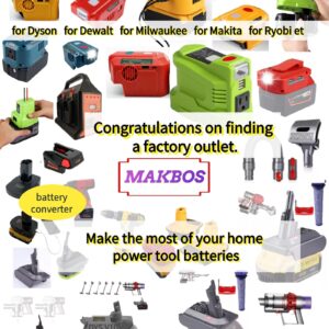 MAKBOS for Makita for Milwaukee Battery Adapter,MT18MIL Battery Adaptor Compatible for Makita 18V Lithium-ion Battery Convert to Milwauke M18 18V Battery,for Milwaukee 18V Cordless Power Tools