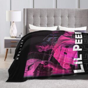 Lils Music Peeps Blanket Super Soft Flannel Throw Air Conditioner Lightweight Throw Blanket for Couch Kids Boys Adults 80"X60"