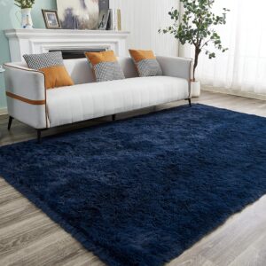 yqqrigro rugs for living room, navy blue rugs for bedroom, large fluffy area rugs 5x7 clearance for playroom soft modern shag rugs cute carpets, indoor throw rugs for nursery, dorm and girls