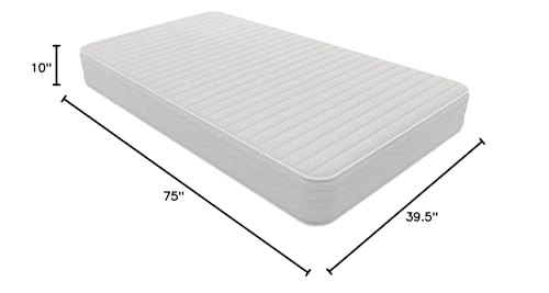 Signature Sleep Contour Plus 10-Inch Reversible Pocket Spring Mattress, Twin