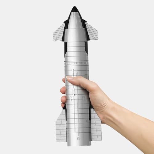 BiKiBao SpaceX Starship Rocket Truck Model Metal Model NASA Gifts - Dragon Spacecraft Heavy Falcon Rocket Toy Desktop Ornament, Aerospace Collectible Ideal Gift for Kids Adult Space Lover