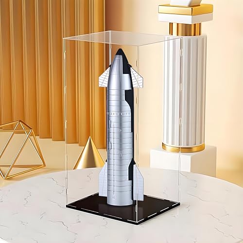 BiKiBao SpaceX Starship Rocket Truck Model Metal Model NASA Gifts - Dragon Spacecraft Heavy Falcon Rocket Toy Desktop Ornament, Aerospace Collectible Ideal Gift for Kids Adult Space Lover