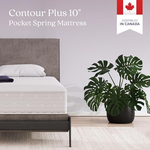 Signature Sleep Contour Plus 10-Inch Reversible Pocket Spring Mattress, Twin