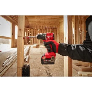 Milwaukee 3610-22CT M18 18V Li-ion Brushless Cordless Compact Hammer Drill/Impact Combo Kit (2-Tool) (New Gen), Red