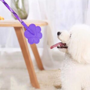 Worparsen Dog Training Stick Effective Stop Barking Deter Bad Behavior Trainer Flexible Pet Pat Toy Reinforces Positive Behaviour Train Clicker Aid Tool Suitable for Dogs Puppies Cats Pets Purple