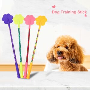 Worparsen Dog Training Stick Effective Stop Barking Deter Bad Behavior Trainer Flexible Pet Pat Toy Reinforces Positive Behaviour Train Clicker Aid Tool Suitable for Dogs Puppies Cats Pets Purple