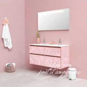 Qianglive Glitter Pink Contact Paper 17.3"×120" Self Adhesive Sparkly Pink Peel and Stick Wallpaper Bling Flash Wallpaper for Cabinet DIY Decoration