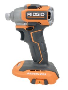 ridgid 18v brushless subcompact 1/4 in. impact driver r8723b (tool only) bulk packaged