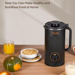 FOHERE 35oz 6 In 1 Nut Milk Maker, 1000ml 800W Automatic Cow Milk Maker Machines Plant-Based Milk, Soy, Oat, Juice, Baby Food, With 12H Timer/Self-Clean/Keep Warm/Boil