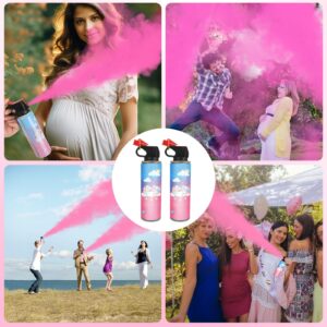 Gender Reveal Smoke Bombs, Gender Reveal Fire Extinguisher, Biodegradable Gender Reveal Party Supplies, Boy or Girl Baby Shower Gender reveal Ideas(2 Pink)