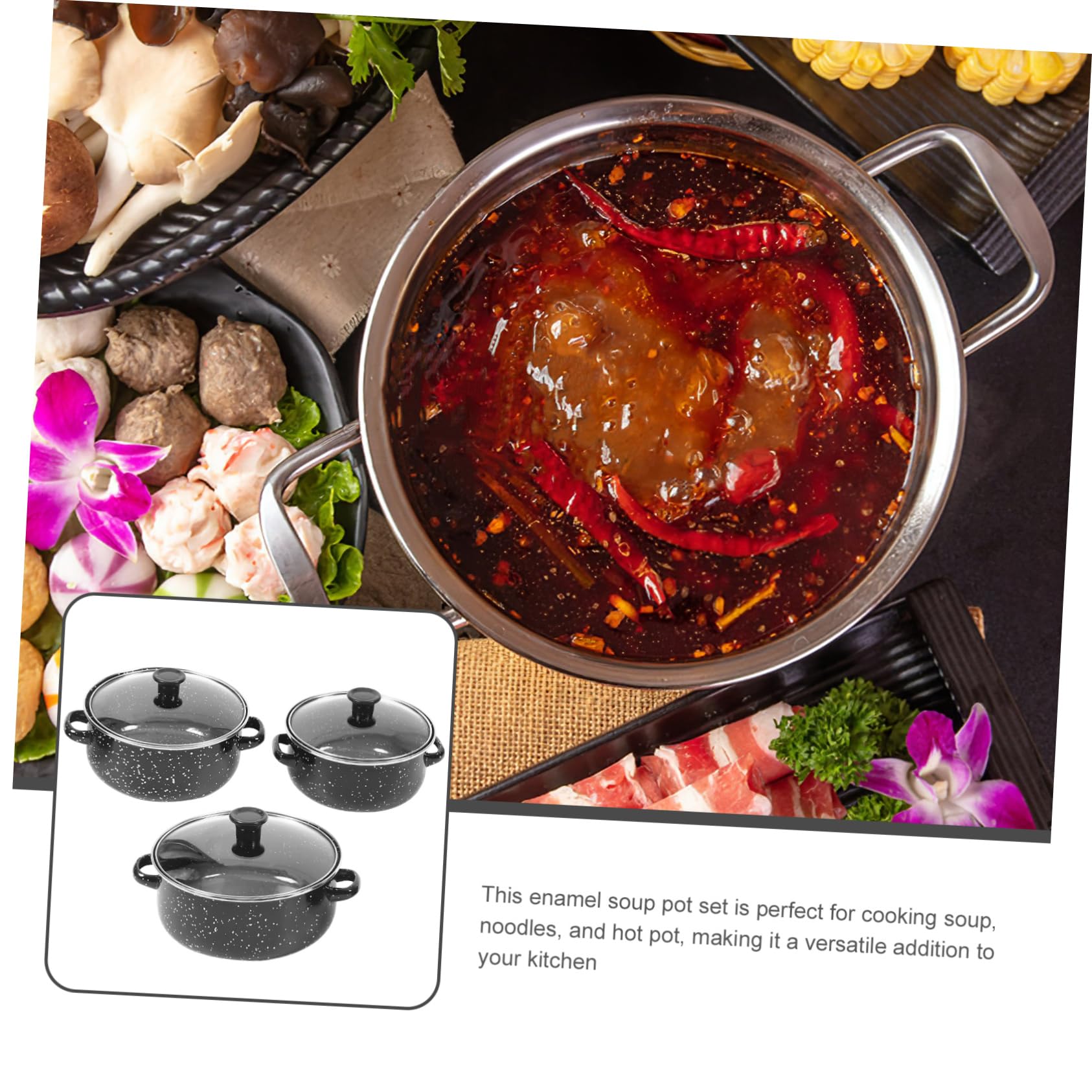 BRIGHTFUFU 1 Set Mini Enamel Pot Enamel Cooking Pot Enamel Stew Pot Ceramic Stew Pan Soup Serving Bowls Ceramic Soup Pot Ceramic Stockpot Ceramic Stew Bowl Pasta Pot Cooker Steam Milk Pot