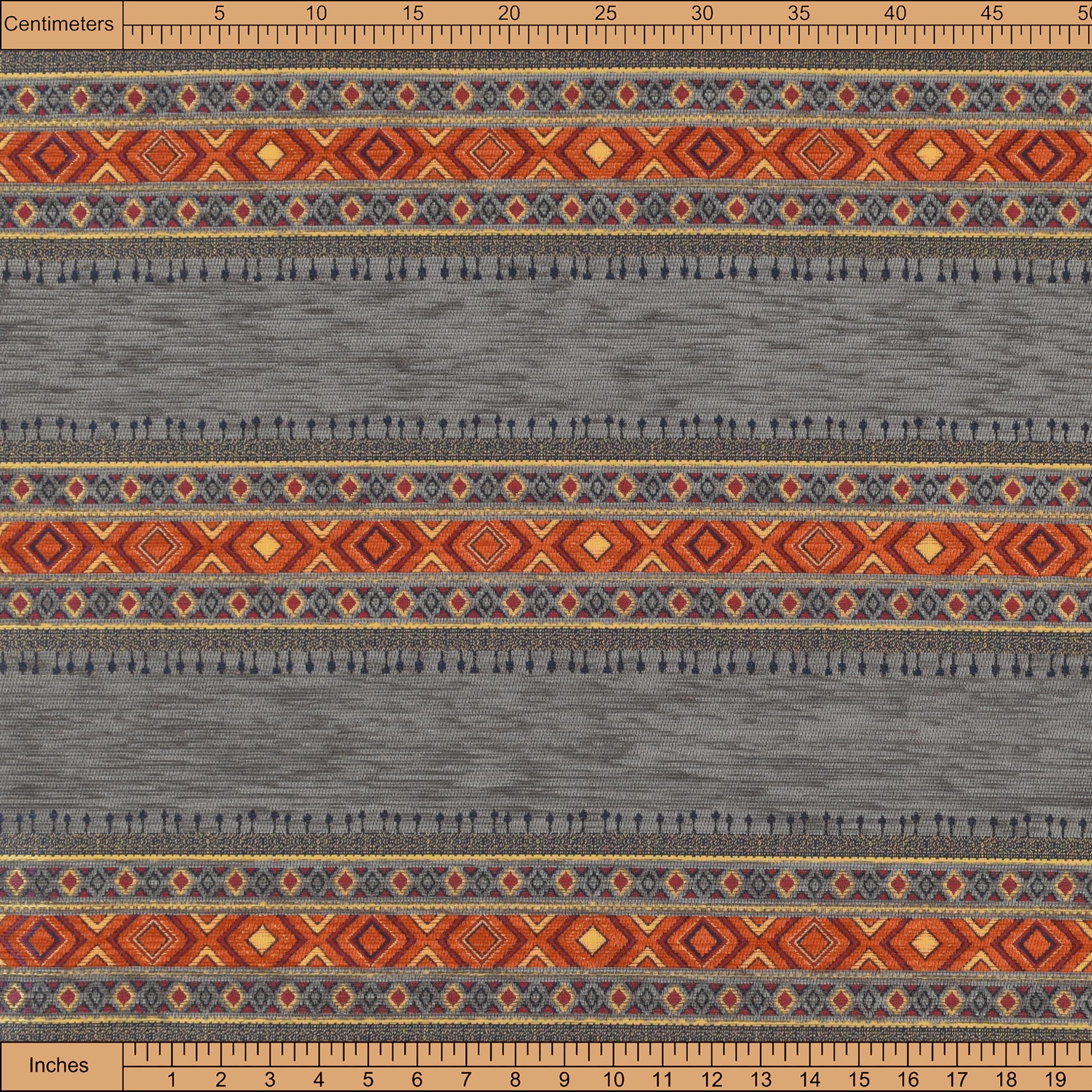 Kilim Pattern Upholstery Fabric Kilim Bohemian Boho Tapestry Tribal Southwestern Turkish Moroccan Mexican Ethnic Fabric by The Yard Meterd (1 Yard (55" x 36"))