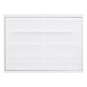 DEYOBED Full Size Multifunctional Murphy Bed, Comfortable Wall Bed for Bedroom Apartment Dorm, Can be Folded Away into a Cabinet, No Box Spring Needed, White