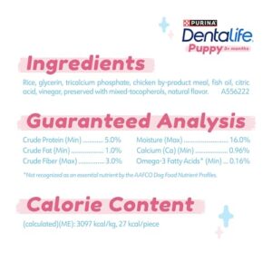 Purina DentaLife Chicken Flavored Puppy Teething Chews​ 6 oz - 19 ct Pouch