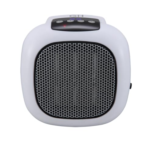 Digital Ceramic 750-Watt Wall Outlet Plug-in Space Heater by Good Housekeeping (White)