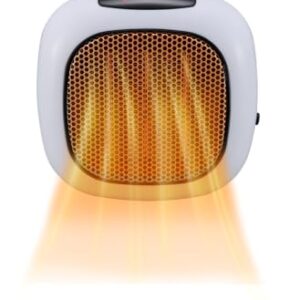 Digital Ceramic 750-Watt Wall Outlet Plug-in Space Heater by Good Housekeeping (White)