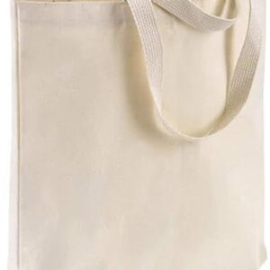 Wholesale Canvas Tote Bags, 15"W x 16"H x 3"G, Cotton Reusable Grocery Shopping Bags, Blank, DIY Painting Printing Embroidery (3, Natural Tote Bags)