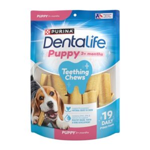 purina dentalife chicken flavored puppy teething chews​ 6 oz - 19 ct pouch