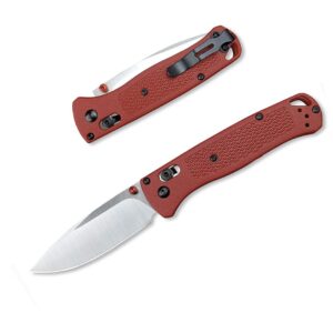 3.15'' 8cr13mov steel blade nylon glass fiber handle with clip, single-handed opening portable camping edc knife, outdoor survival tool everyday carry, christmas gift