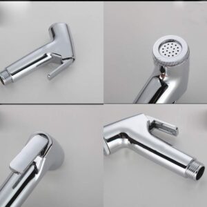 Stainless Steel Bidet Sprayer for Toilet, Handheld Cloth Diaper Sprayer, Bathroom Jet Sprayer Kit Spray Attachment with Explosion-Proof Hose, Great Water Pressure for Bathing Pets, Feminine Hygiene