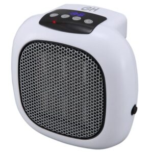 Digital Ceramic 750-Watt Wall Outlet Plug-in Space Heater by Good Housekeeping (White)