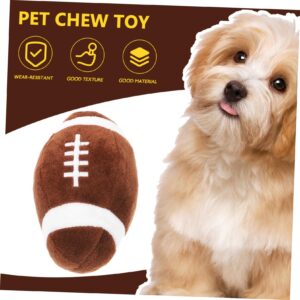 FOMIYES Pet Ball Toy Puppy Chew Toys Puppy Dental Chew Toys Dog Teething Toy Dog Rugby Ball Toy Dog Squeaky Balls Dog Bite Toys Dog Molar Toy Interactive Dog Toys Small Dog Plush Tennis