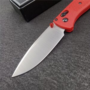 3.15'' 8Cr13Mov Steel Blade Nylon Glass Fiber Handle with Clip, Single-handed Opening Portable Camping EDC Knife, Outdoor Survival Tool Everyday Carry, Christmas Gift