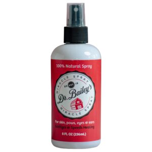 dr. bailey's miracle animal spray - 8 oz hot spot treatment for dogs spray | for skin, paws, eyes & ears | skin irritation treatment | anti itch