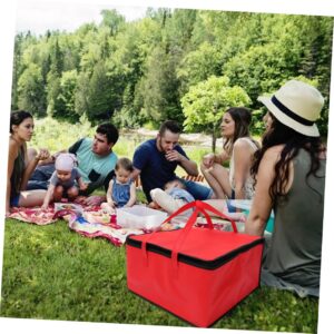 NAMOARLY 1pc Insulation Reusable Shopping Take- Out Insulated Grocery Cooler Car Accessories Pizza Heater Picnic Aluminum Cake Takeaway