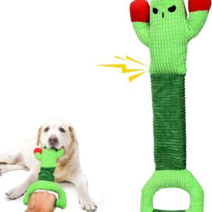 IOKHEIRA Dog Toys for Aggressive Chewers-Dog Toys for Large Dogs, Tough Durable Indestructible Dog Toys, Big Dog Chew Toys and Large Breeds (Large, Cactus)