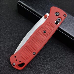 3.15'' 8Cr13Mov Steel Blade Nylon Glass Fiber Handle with Clip, Single-handed Opening Portable Camping EDC Knife, Outdoor Survival Tool Everyday Carry, Christmas Gift