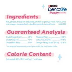 Dentalife Purina Chicken Flavored Puppy Teething Chews 17.3 oz - 50 ct. Pouch