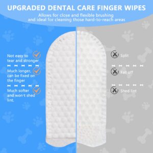 CuteBone Pet Dental Finger Wipes - 50 Count, Easy Oral Care for Cats & Dogs, Disposable, Stress-Free