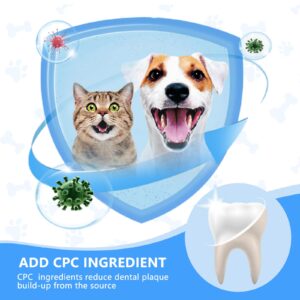 CuteBone Pet Dental Finger Wipes - 50 Count, Easy Oral Care for Cats & Dogs, Disposable, Stress-Free