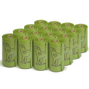 240 count 13” x 9”dog waste bags rolls, leakproof strong & sturdy bags for dogs, doggie bags cats litter bags,trash bags for doggy pets